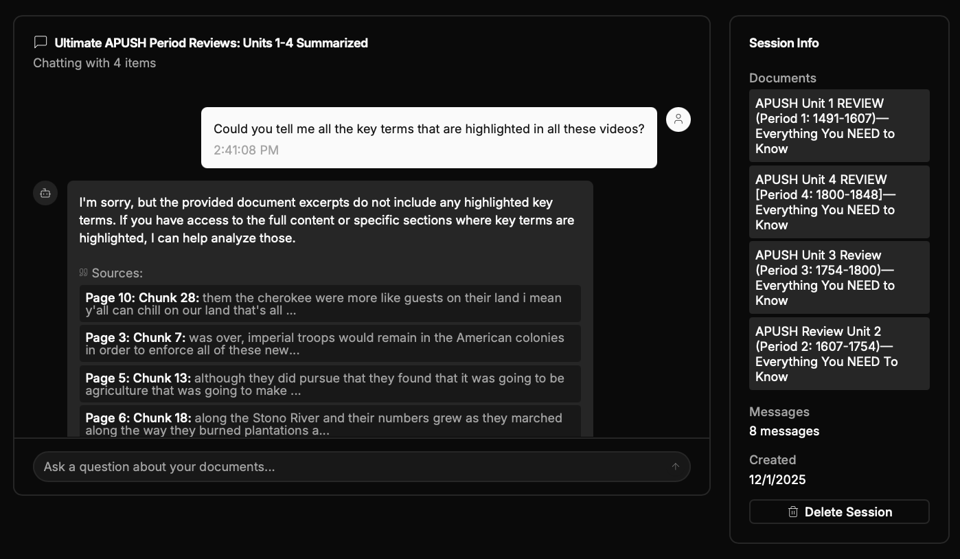 Chat with your materials